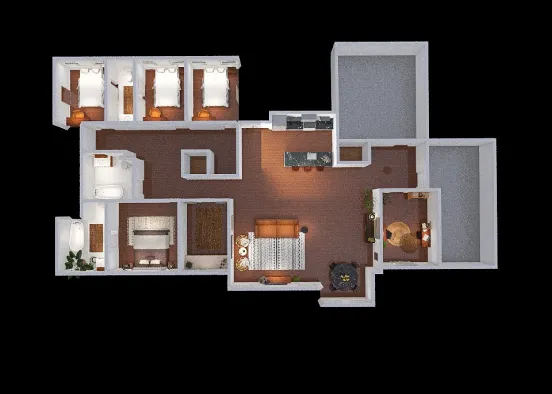 v2_Modern family home Design Rendering