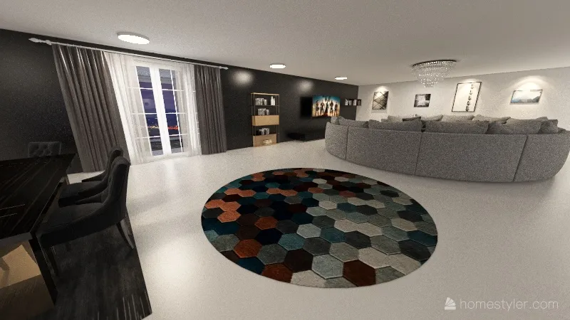 apartamento de luxo 3d design renderings