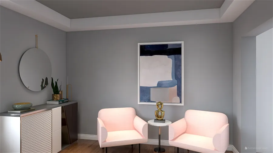 Livivng Room 3d design renderings