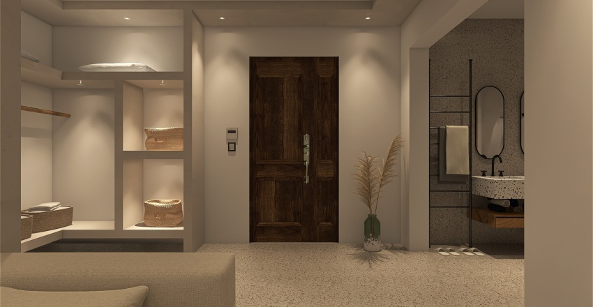 Scandinavian Contemporary Savon Luxury Suites WoodTones 3d design renderings