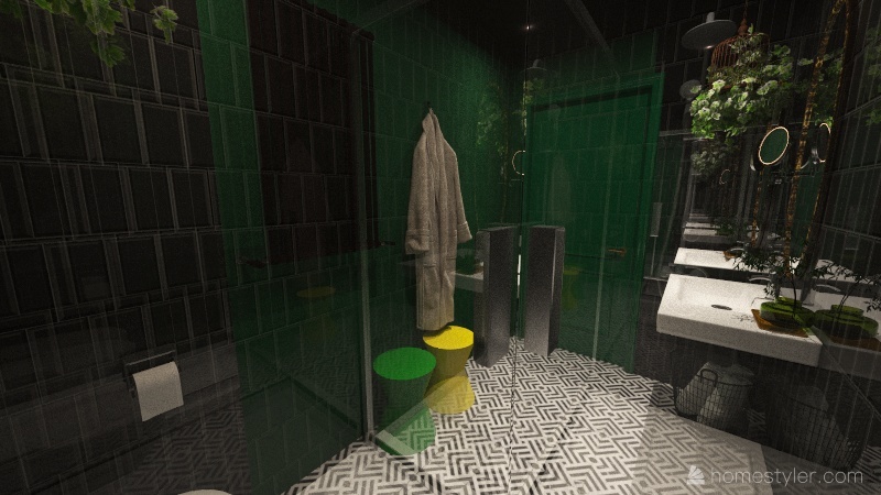 Scala Artists Shower Room 3d design renderings