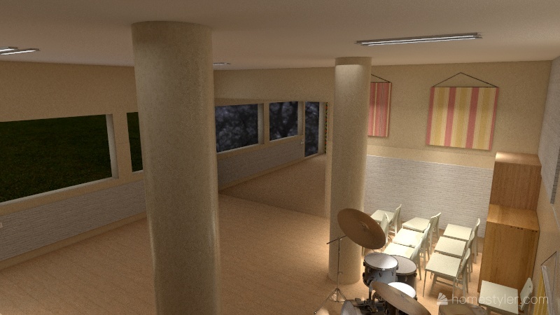 Salón de Arte. Parte Gen 2021: Remodelación. 3d design renderings