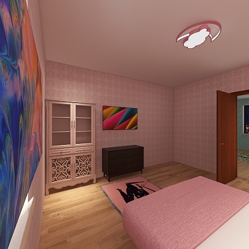 Copy of room for girl twins 2 3d design renderings