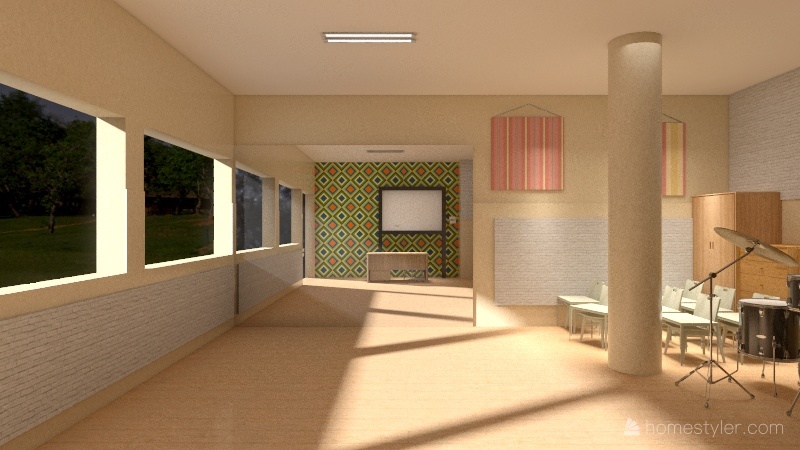 Salón de Arte. Parte Gen 2021: Remodelación. 3d design renderings