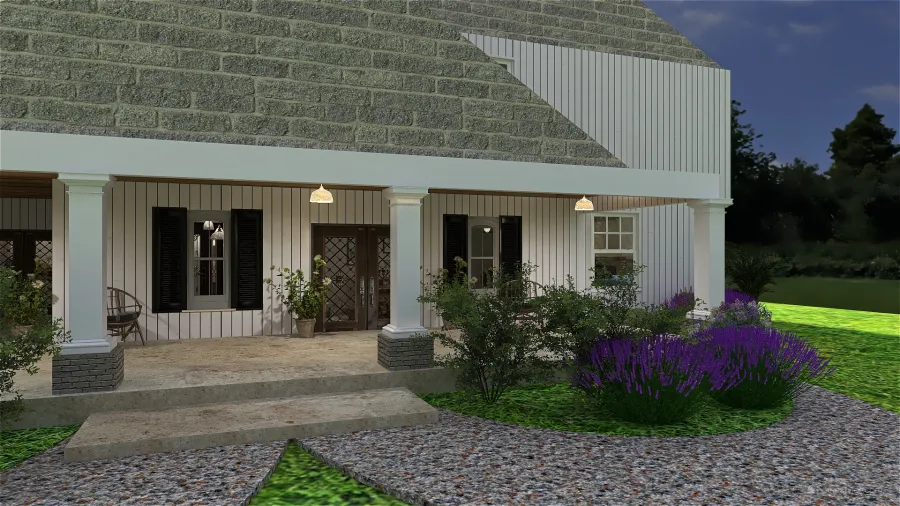 Country house 3d design renderings