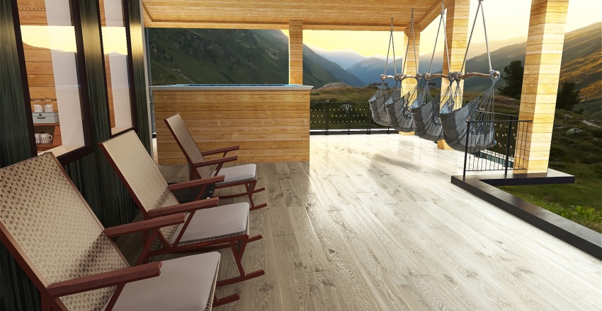 Spa and Lounge Deck 3d design renderings