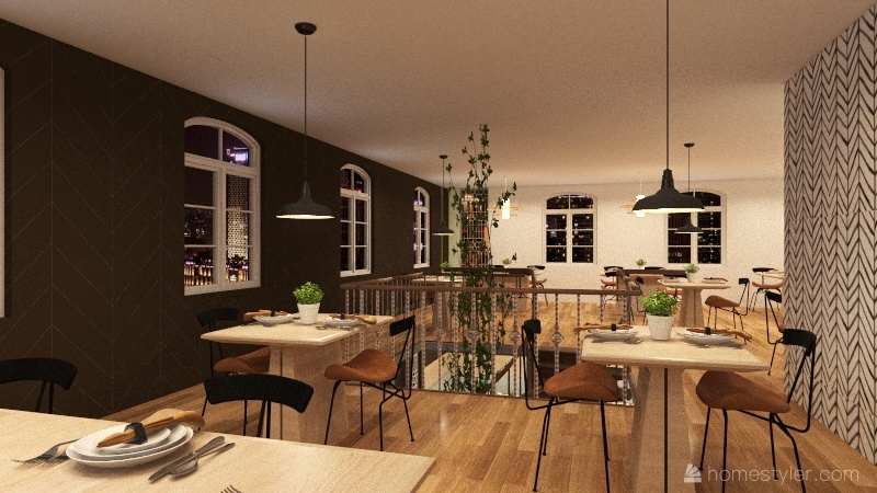 Villa Restaurant 3d design renderings