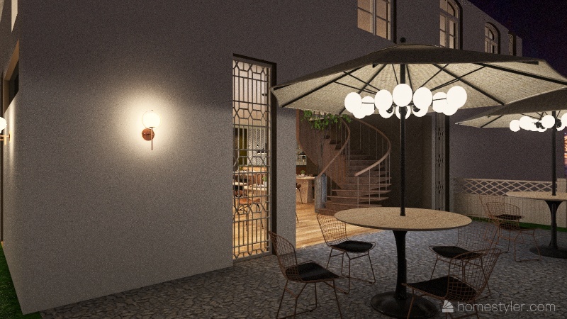 Villa Restaurant 3d design renderings