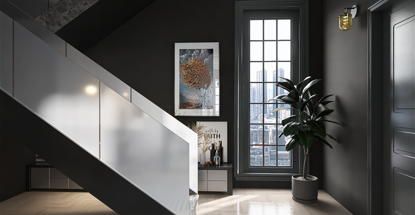 Metropolitan: deep, dark, delicious Interior Design Render