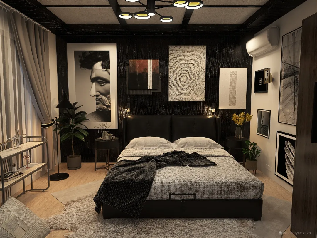 5x4 bedroom 3d design renderings