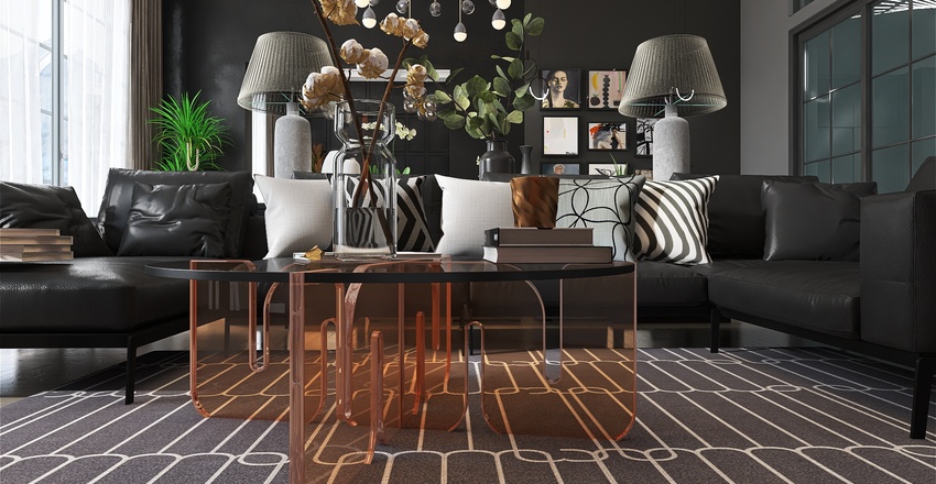 Metropolitan: deep, dark, delicious Interior Design Render