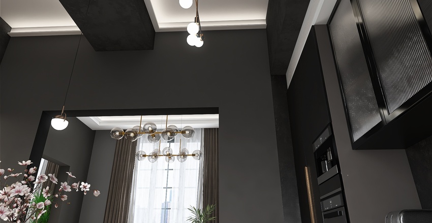 Metropolitan: deep, dark, delicious Interior Design Render