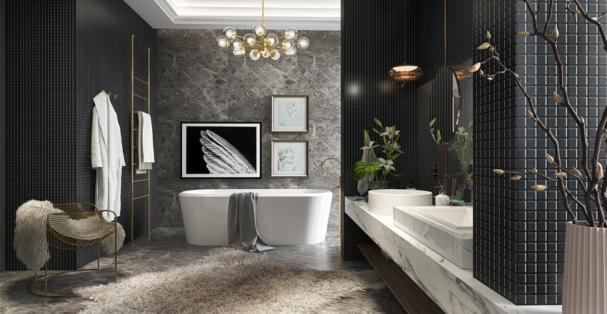 Metropolitan: deep, dark, delicious Interior Design Render