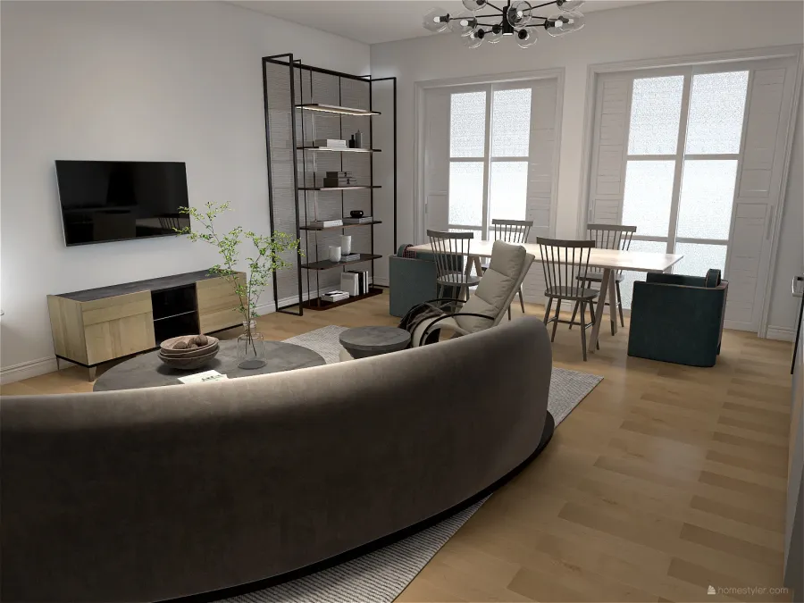 appartamento 1 3d design renderings