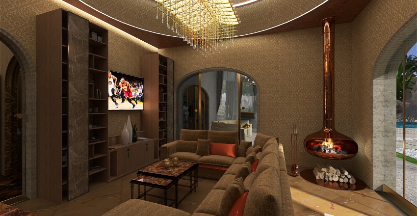 StyleOther villa arabesch Beige ColorScemeOther 3d design renderings