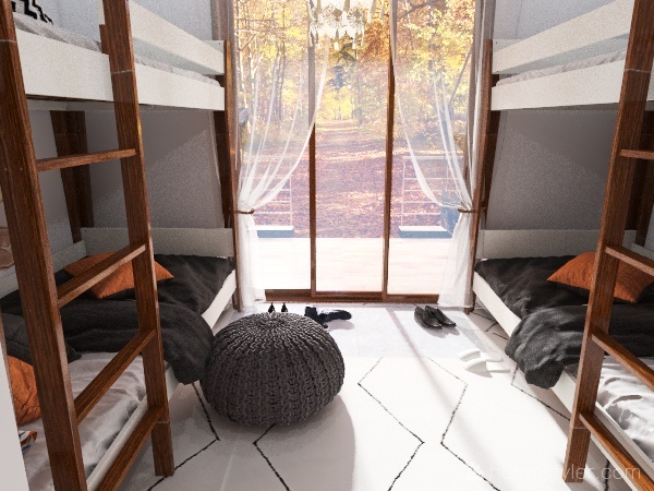 Small Fall Cabin 3d design renderings