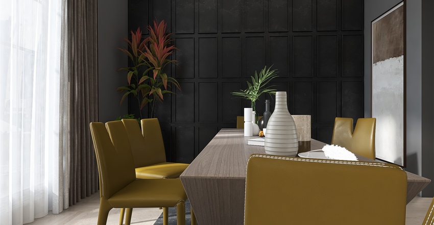 Metropolitan: deep, dark, delicious Interior Design Render