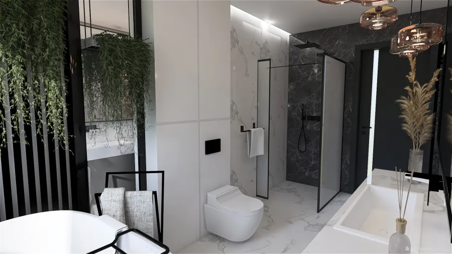 modern bath 3d design renderings