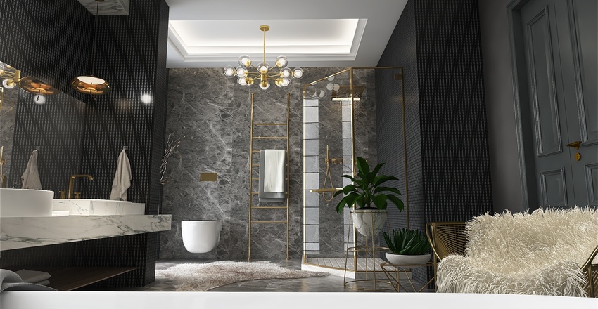 Metropolitan: deep, dark, delicious Interior Design Render