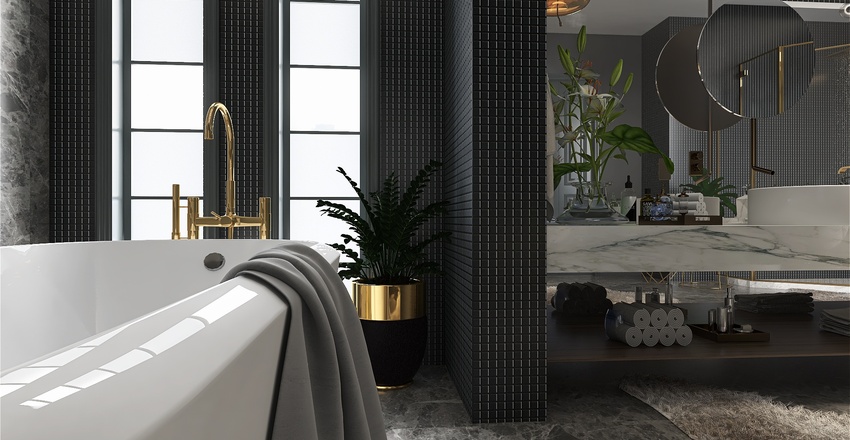 Metropolitan: deep, dark, delicious Interior Design Render