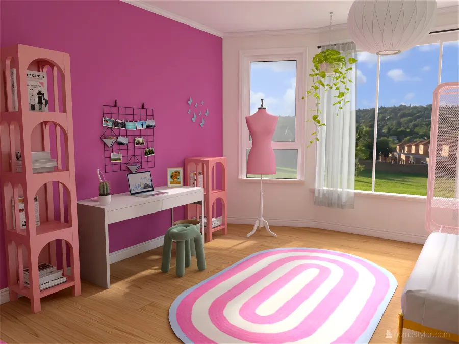 pastel room 3d design renderings