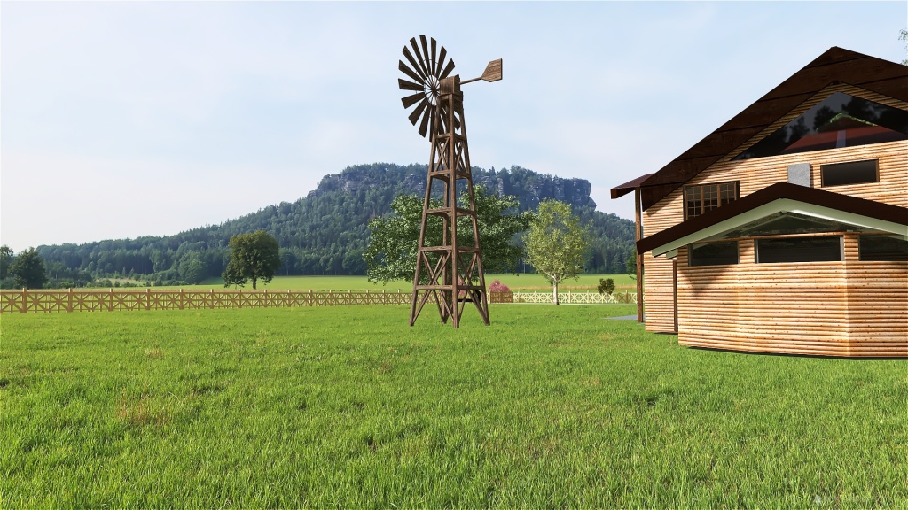 Log Home 3d design renderings