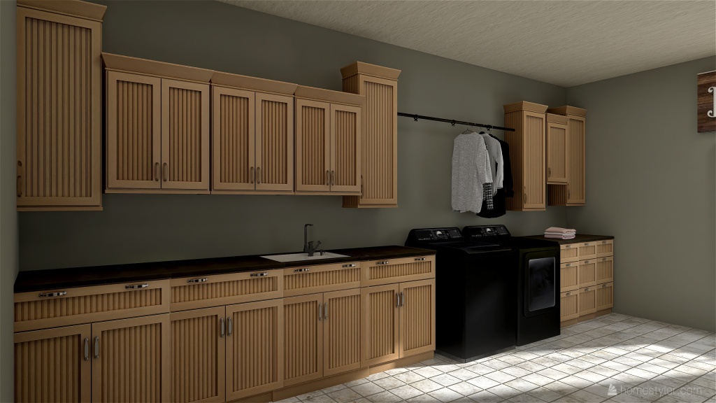 Laundry Room/Mud Room 3d design renderings