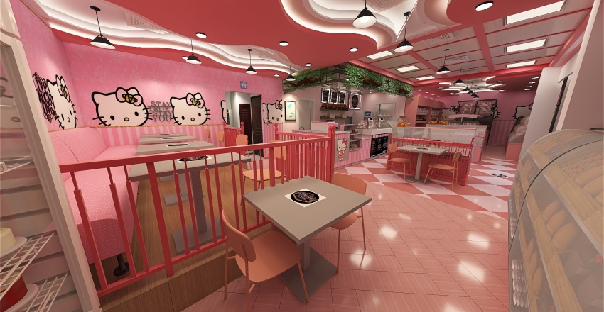 Main Bakery Area 3d design renderings