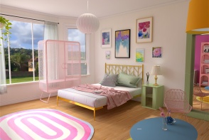 pastel room Design Rendering
