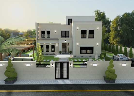 StyleOther Modern #HSDA2021Residential - Modern Villa Design Rendering