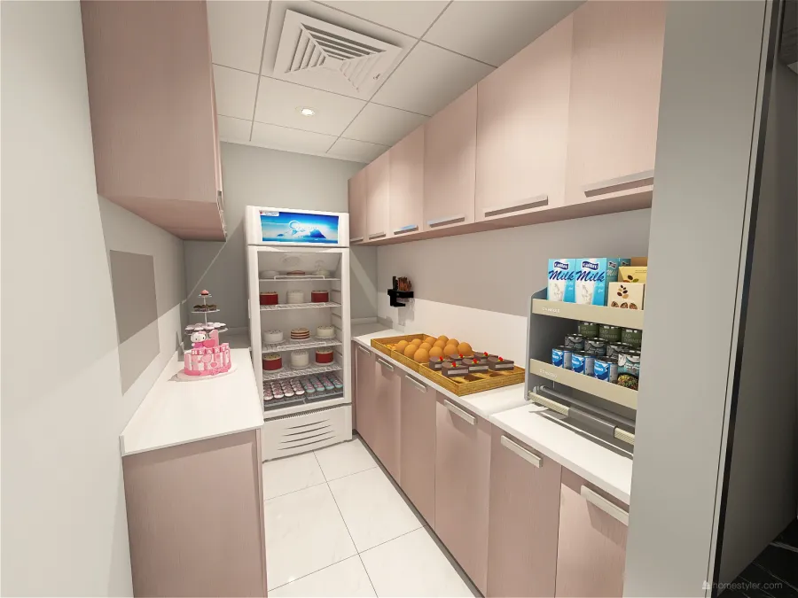 Kitchen Area 3d design renderings