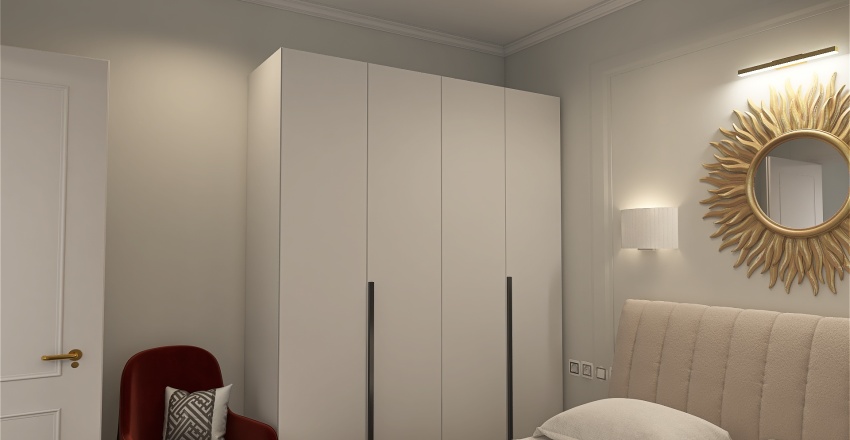 Баден кровати  белый мрамор 3d design renderings