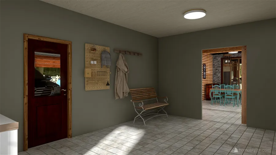 Laundry Room/Mud Room 3d design renderings