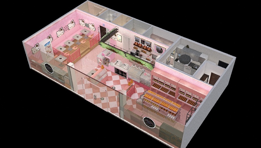 Hello Kitty Baker's House - Commercial Design 3d design picture 216.4