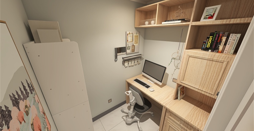 Manager's Office 3d design renderings