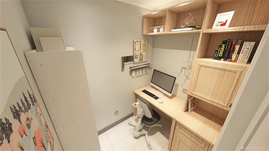 Manager's Office 3d design renderings