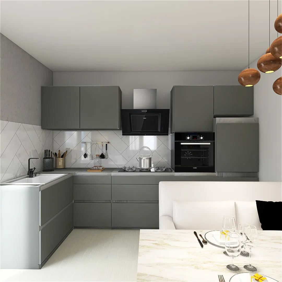 Кухня Ксения 3d design renderings
