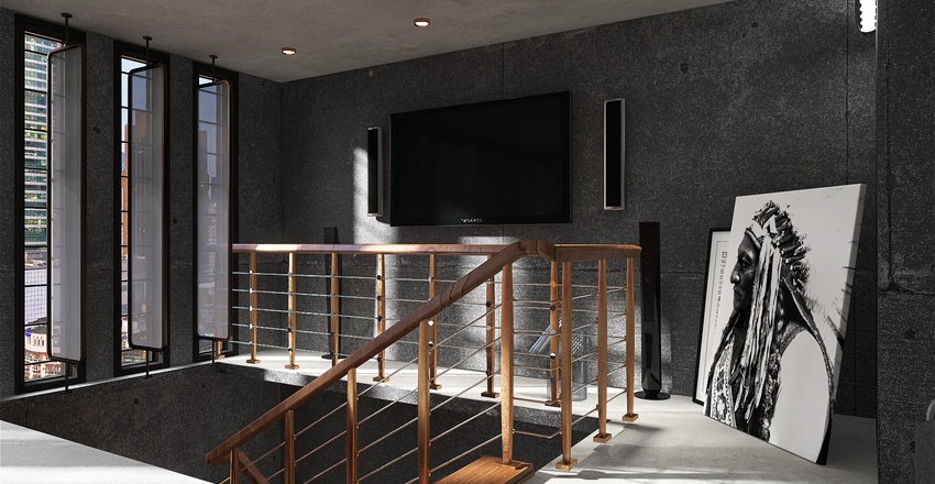 High Rise in Metropolis Interior Design Render