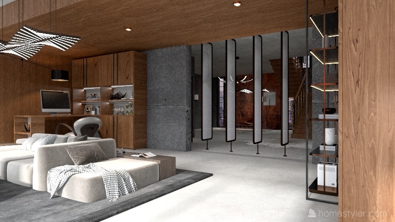 High Rise in Metropolis Interior Design Render
