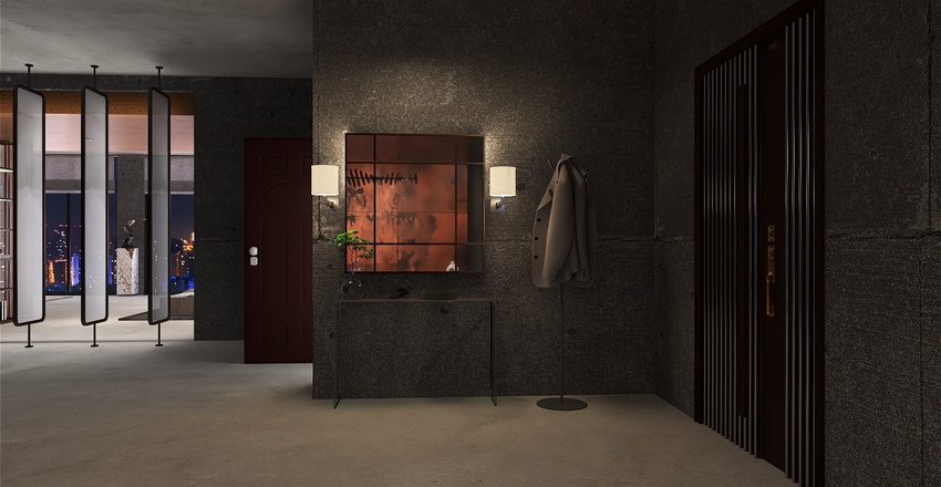 High Rise in Metropolis Interior Design Render