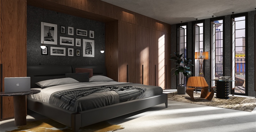 High Rise in Metropolis Interior Design Render