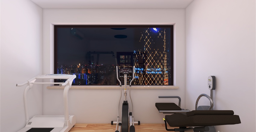 Gym room 3d design renderings