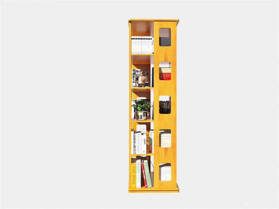 Book Shop Cafe 3d design renderings