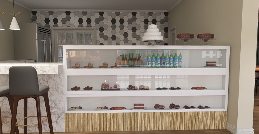 Giovanna's Bakery 3d design renderings
