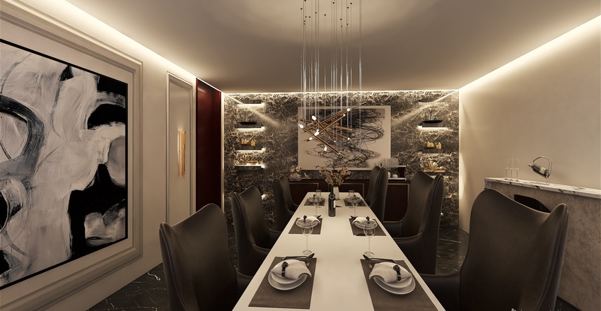 Dining room 3d design renderings