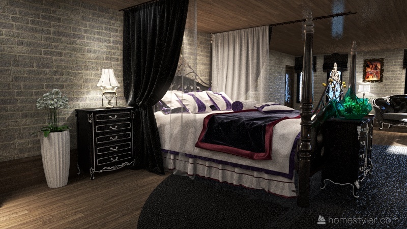 Alvaro's Bedroom 3d design renderings