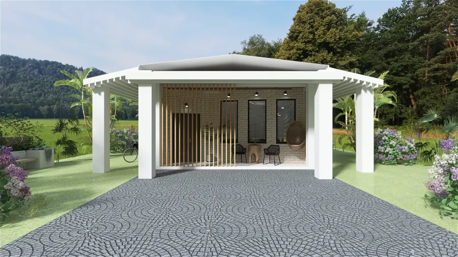Minimalist House 3d design renderings