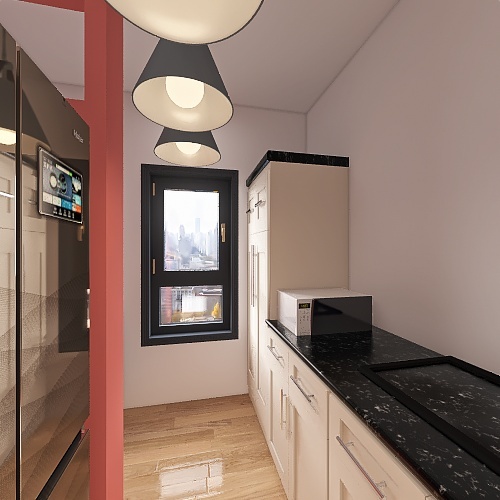 cozinha e area de serviço 3d design renderings
