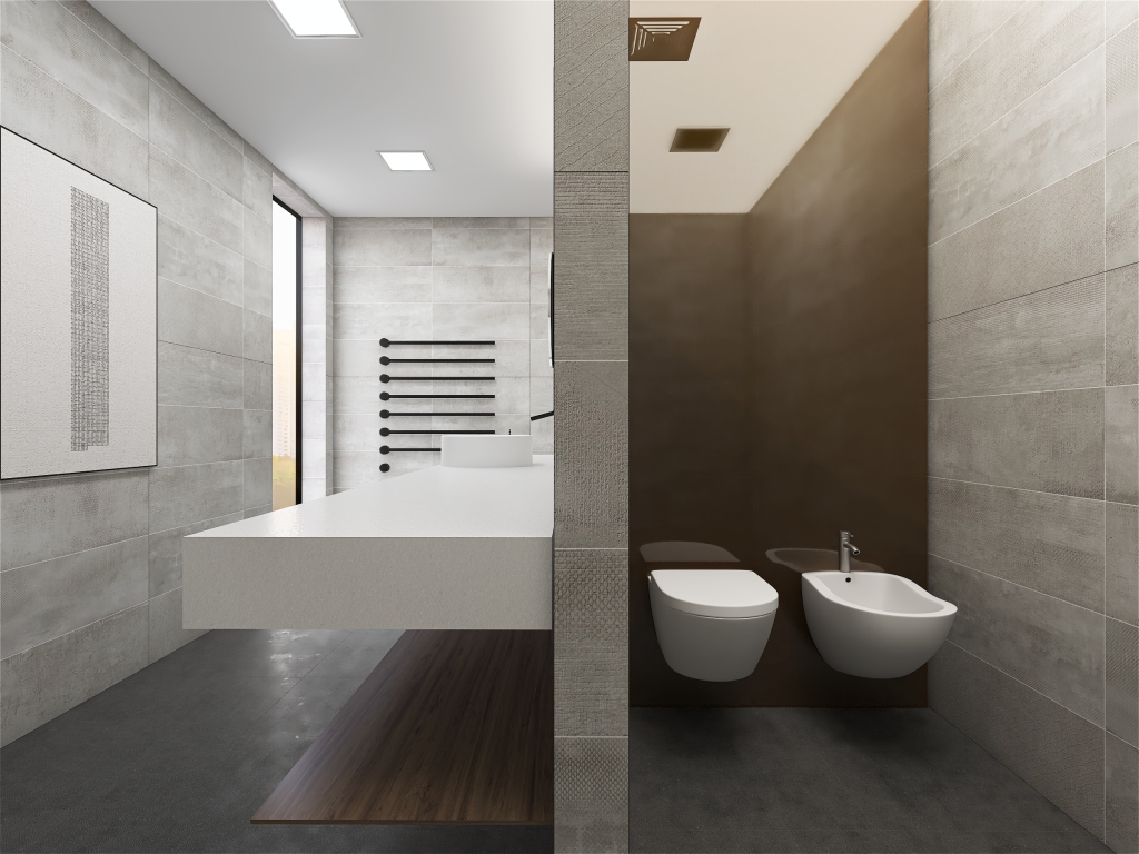 Modern StyleOther White Grey Bathroom 3d design renderings