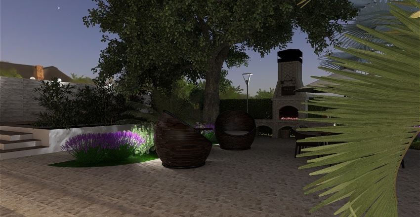 Courtyard 3d design renderings